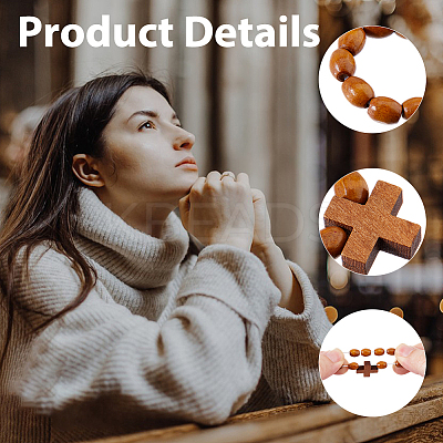 30Pcs Wooden Stretch Finger Rings RJEW-DC0001-22-1