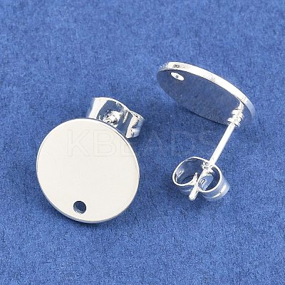 Ion Plating(IP) 304 Stainless Steel Stud Earring Findings STAS-G178-01S-12mm-1