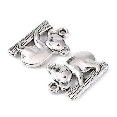Tibetan Style Zinc Alloy Pendants X-TIBEP-R334-056AS-RS-1