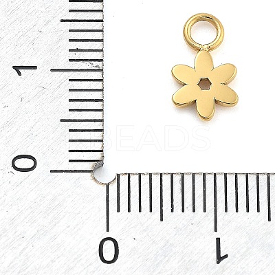 Ion Plating(IP) 304 Stainless Steel Charms STAS-P379-04E-G-1