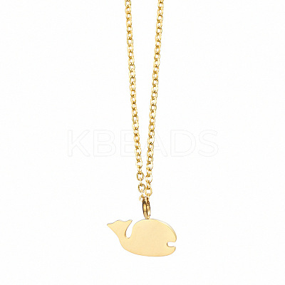 304 Stainless Steel Pendant Necklaces for Women FS-WGD2842-04-1