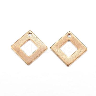 Ion Plating(IP) 304 Stainless Steel Charms STAS-G127-07G-1