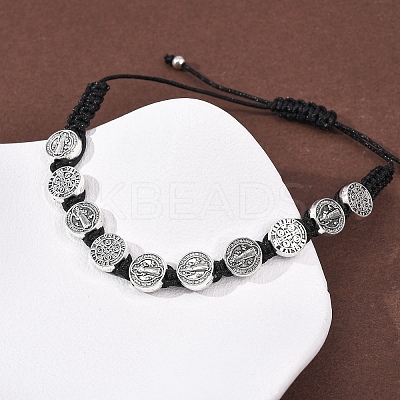 Nylon Rope Braided Bracelet for Women LS-BJEW-Z156-03AS-02-1