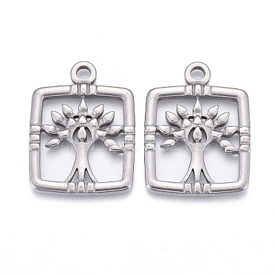 Non-Tarnish 304 Stainless Steel Pendants LS-STAS-F249-24P-1