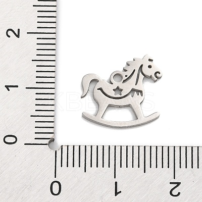 Anti-Tarnish 201 Stainless Steel Charms STAS-Q015-12P-1