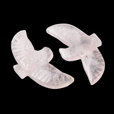 Natural Rose Quartz Carved Big Pendants G-A288-01I-1