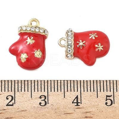 Christmas Alloy Enamel Pendants ENAM-I073-02G-01-1