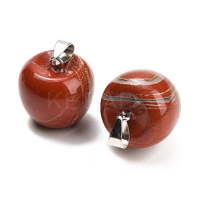 Natural Red Jasper Pendants GG-K002-15E-1