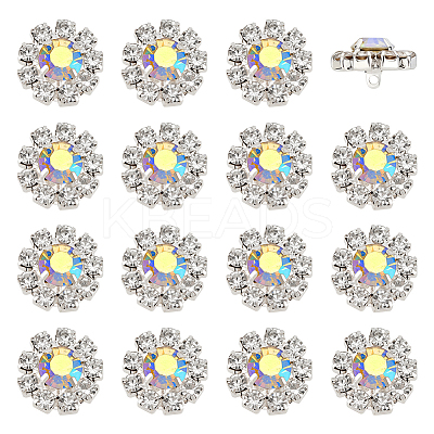 24Pcs 1-Hole Zinc Alloy Buttons FIND-PH0026-98A-1