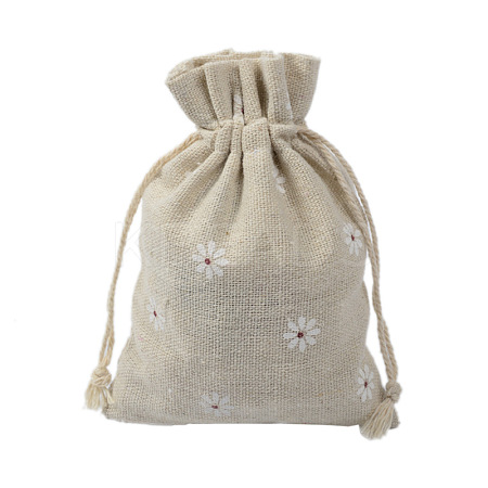 Linenette Drawstring Bags CON-PW0001-078A-02A-1