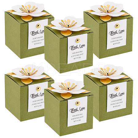 Folding Square Paper Candy Boxes LS-CBOX-WH0001-E02-1