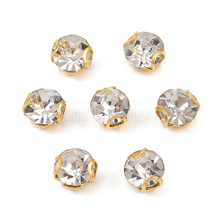 Flat Round Sew on Rhinestone Montee Beads STAS-B107-01B-01G-1