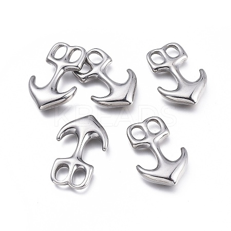 Non-Tarnish 304 Stainless Steel Hook Clasps STAS-K207-67P-1