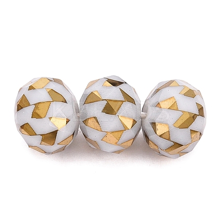 Electroplate Glass Beads EGLA-N026-01A-O02-1