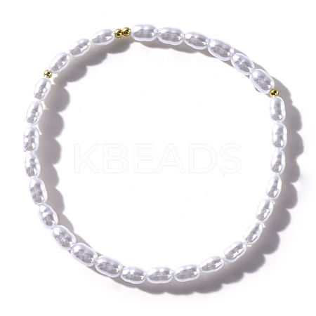 Fashionable Plastic Imitation Pearl Beads Stretch Bracelets for Women Girls Gift JG2705-1