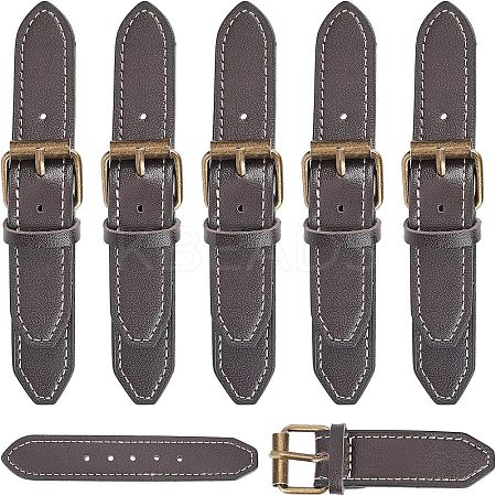 6Pcs Imitation Leather Toggle Buckle FIND-FG0001-29-1