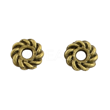 Tibetan Style Alloy Donut Spacer Beads LS-X-TIBEB-3713-AB-FF-1