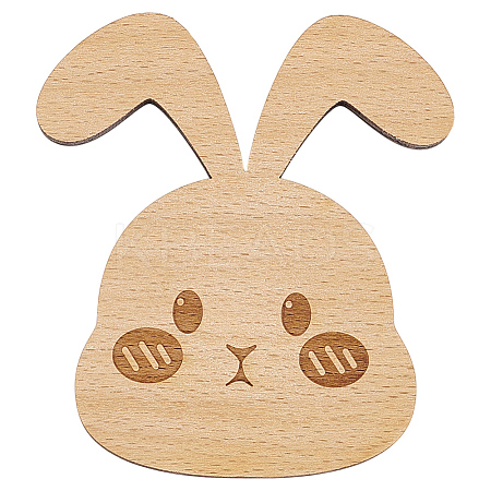 Wooden Rabbit Knitting Tools WOOD-WH0050-029-1