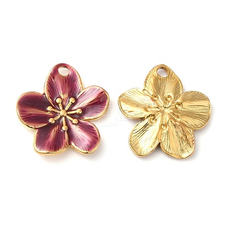 304 Stainless Steel Enamel Pendants STAS-K256-17G-02-1