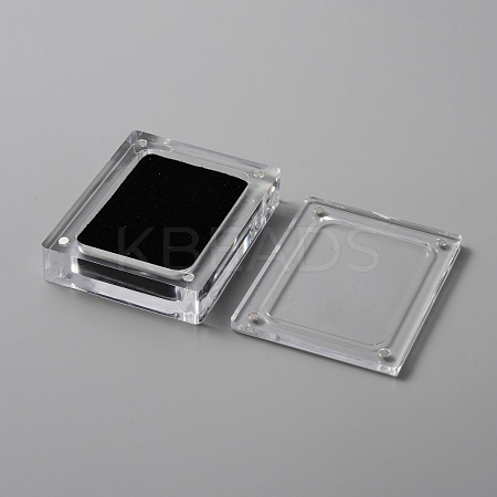 Transparent Plastic Jewelry Display Stands ODIS-WH0029-37-1