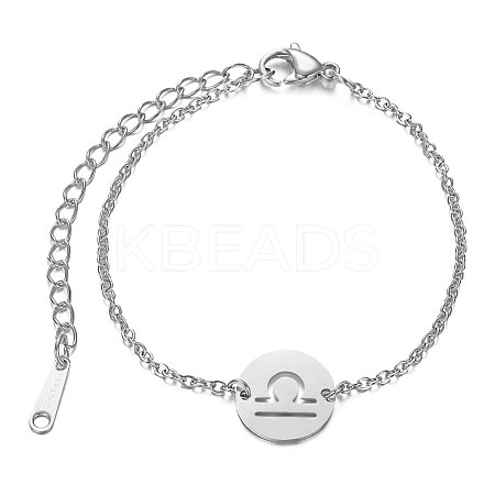 Tarnish Resistant 201 Stainless Steel Link Bracelets LS-STAS-T040-JN009-7-1