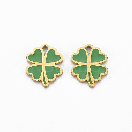 Ion Plating(IP) 316 Surgical Stainless Steel Enamel Charms X-STAS-N097-080LG-NR-1
