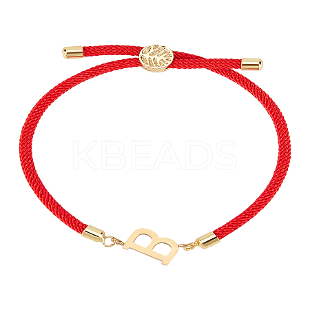 1Pc Adjustable Nylon Cord Slider Bracelets for Women BJEW-LP0001-32B-02-1