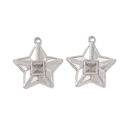 Non-Tarnish 304 Stainless Steel Pendants STAS-K242-12P-1