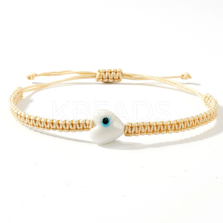 Bohemian Glass Bead Braided Bead Bracelets HV2776-10-1