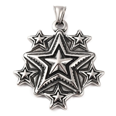 316 Surgical Stainless Steel Big Pendants STAS-Z073-10AS-1