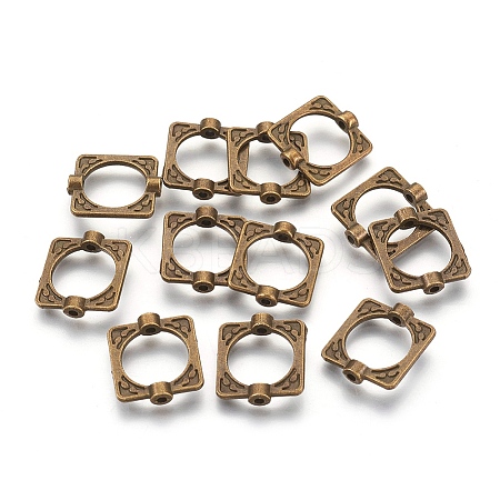 Tibetan Style Alloy Bead Frames X-TIBEB-6761-AB-LF-1