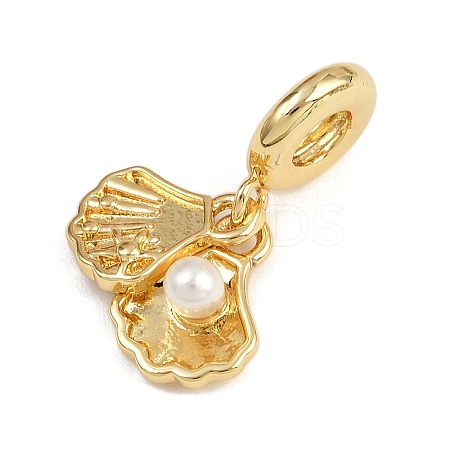 Brass European Dangle Charms KK-N271-35G-1
