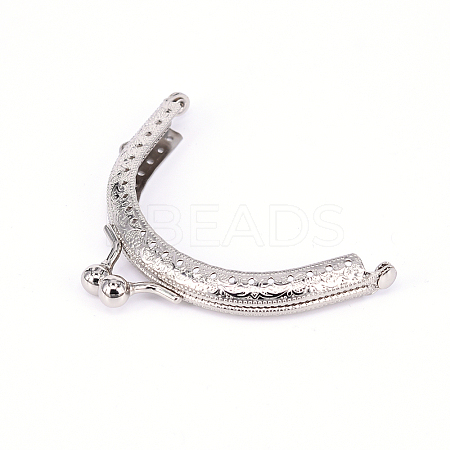 Iron Purse Frame Kiss Clasp Lock LS-FIND-WH0052-91D-1