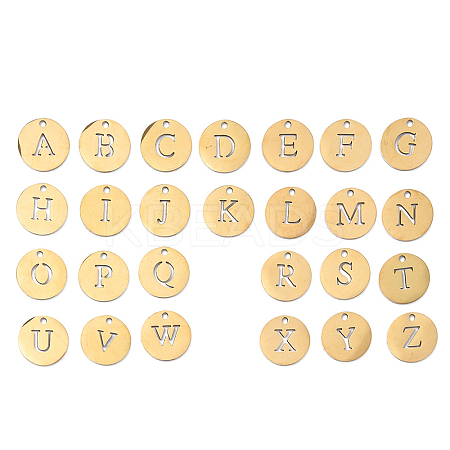 26Pcs 201 Stainless Steel Charms STAS-F337-01G-1