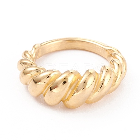 Ion Plating(IP) Unisex 304 Stainless Steel Finger Rings RJEW-Z008-08B-G-1
