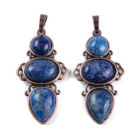 Natural Lapis Lazuli Pendants G-Q158-04-03-1