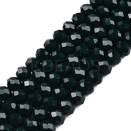 Opaque Solid Color Glass Beads Strands LS-EGLA-A034-P8mm-D12-1
