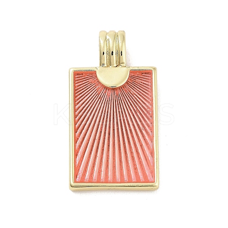 Real 18K Gold Plated Rack Plating Brass Enamel Pendants KK-M293-43G-04-1