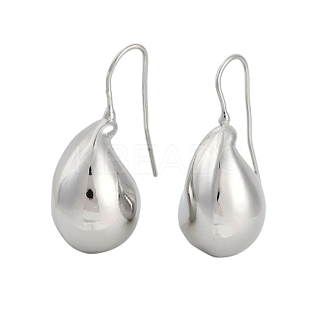 Teardrop Brass Dangle Earrings for Women EJEW-D280-01P-1