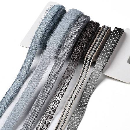 18 Yards 6 Styles Polyester Ribbon SRIB-C001-F05-1