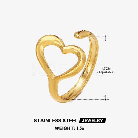 201 Stainless Steel Cuff Open Rings FS-WG76F01-11-1