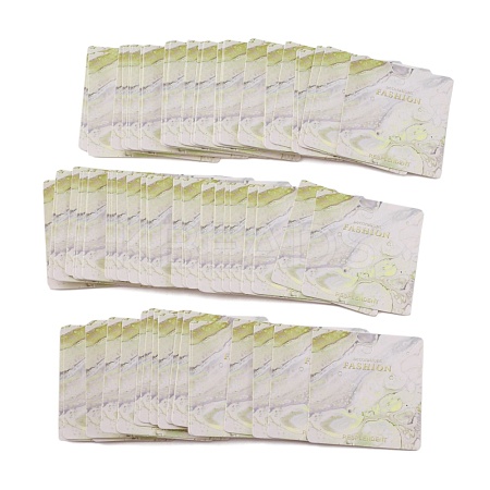 Paper Earring Display Cards CDIS-WH0006-04G-1