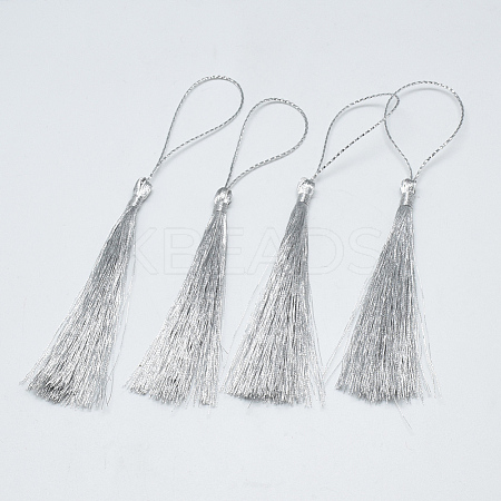 Nylon Tassel Big Pendant Decorations X-OCOR-T007-02-1