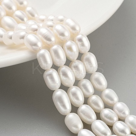 Natural Cultured Freshwater Pearl Beads Strands PEAR-P062-08L-1