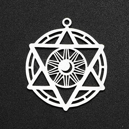 Non-Tarnish 201 Stainless Steel Pendants STAS-S105-LA280-1