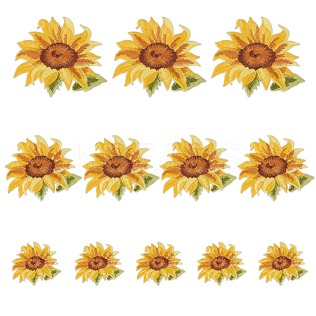 Flower Self Adhesive Computerized Embroidery Cloth Iron on/Sew on Patches PATC-GA0001-84A-1