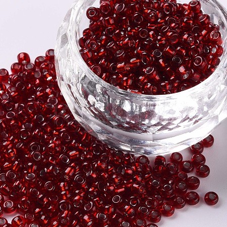 8/0 Glass Seed Beads SEED-US0003-3mm-25B-1