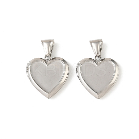 316 Stainless Steel Locket Pendants STAS-K321-26P-1