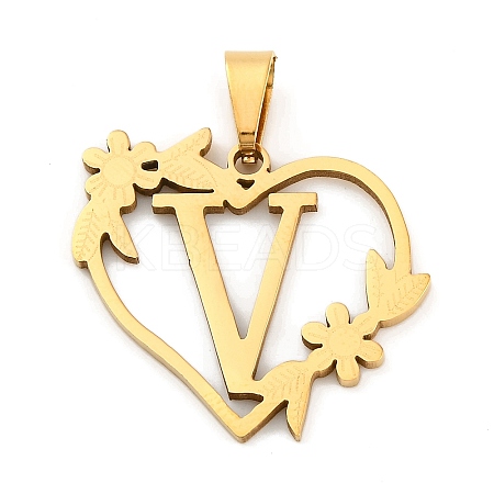 Ion Plating(IP) 201 Stainless Steel Pendants STAS-N103-183G-V-1