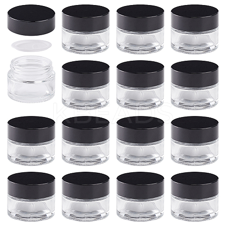 Glass Portable Cream Jar MRMJ-WH0001-15-1